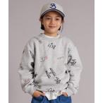トレーナー  裏起毛 総柄プリント スウェット トレーナー「PAIRMANON STREET」 キッズ 子供服 男の子 女の子