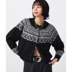 カーディガン ノルディックコンパクトカーディガン レディース