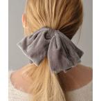 ヘアクリップ ベロアリボンヘアクリップ