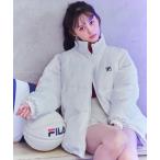 ダウンコート ダウンジャケット 「FILA×REDYAZEL」2WAYフェイクダウンジャケット レディース