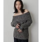 ニット セーター MIXオフショルニット レディース