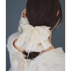 ヘアクリップ レイヤードリボンバンス