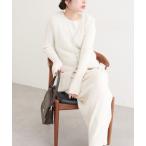 ワンピース 「osono」ラメフェザーニットベスト×リブワンピース