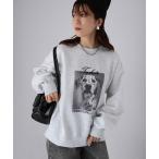 ショッピングダルメシアン トレーナー スウェット ダルメシアンプリント裏起毛スウェット レディース