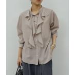 ショッピングタイ ブラウス シャツ ラッフルタイブラウス レディース