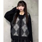 ショッピングアーガイル ニット セーター アーガイルニットカーディガン レディース メンズ