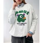 トレーナー スウェット選べるキャラクターデザイン サガラ刺繍スウェットプルオーバー レディース