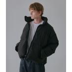 ダウンジャケット ダウン OSKR別注 スタンドカラーショートパフジャケット メンズ