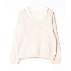 [gossip! Los Angeles ] вязаный ансамбль FREE "теплый" белый женский 