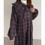 ワンピース 「つけ襟付」マルチウェイティアードワンピース