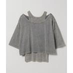 「JEANASIS」 半袖Tシャツ FREE グレー系その他 レディース