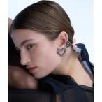 [IRIS47] серьги ( обе уголок для ) FREE черный женский 