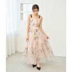 ワンピース エンブロイダリーチュールドレス