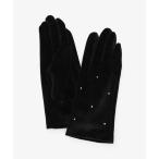 手袋 ベロアストーングローブ レディース