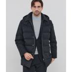 ダウンジャケット ダウン 「ELINGTON」ウールサキソニーフーデッドダウンアウター メンズ