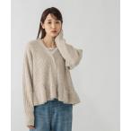 カーディガン モヘヤタッチペプラムカーディガン/603655 レディース