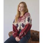 カーディガン Nordic knit cardigan / ノルディックニットカーディガン レディース