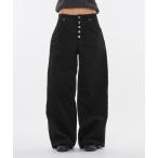 パンツ BUTTON CORDUROY CURVE WIDE PANTS / ボタンコーデュロイカーブワイドパンツ メンズ レディース