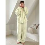パジャマ ルームウェア ボアフリースロングパンツ レディース