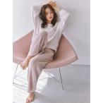 パジャマ ルームウェア シャギーセットアップ レディース