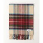 ショッピング柄 「Johnstons of Elgin」 カシミヤ チェック柄マフラー - ベージュ レディース