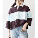 「SHIPS any」 半袖ポロシャツ ONE SIZE ブラウン レディース