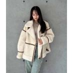 [ENVYM] мутоновое пальто FREE белый женский 