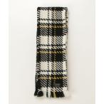 [JOHN BRANIGAN WEAVERS] в клетку muffler - черный женский 