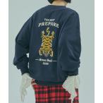  футболка тренировочный TIGER EMBROIDERY SWEAT женский 