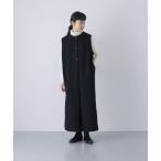 ワンピース ウールタックジャンパースカート