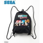 ショッピングナップサック デイバック リュック 別注 SONIC THE HEDGEHOG/ソニック・ザ・ヘッジホッグ/ロゴ ナップサック メンズ レディース