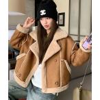 ムートンコート ボアコート フェイクムートン ボアジャケット レディース