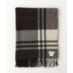 ショッピングチェック 「Joshua Ellis」 チェック柄ストール FREE グレー レディース