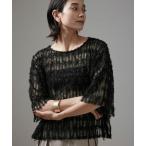 「SALON adam et rope'」 半袖カットソー FREE ブラック レディース