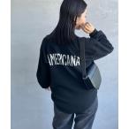 「AMERICANA」 長袖カットソー ONE SIZE ブラック レディース