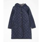 ショッピングラベンハム 「LAVENHAM」 キルティング中綿コート 38 ネイビー レディース