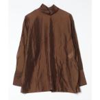 「Uhr」 長袖ブラウス - ブラウン 