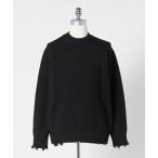 ニット セーター 「LOEFF」5ゲージ ダメージ ニット プルオーバー UNISEX レディース メンズ