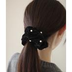 ショッピングシュシュ シュシュ パールベルベットシュシュ