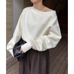 tシャツ 1ポイントボンディングスウェット レディース