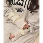 アームカバー 「float」ニット シンプル デザイン アームカバー/アームウォーマー「10色展開」 レディース