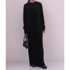 ショッピングマキシ ワンピース ベロアIラインワンピース