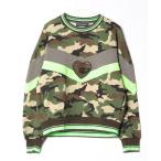 「DOLCE&GABBANA」 カモフラージュスウェットカットソー 44 グリーン メンズ