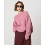 ニット セーター 「conte」シャギー クルーネックニット レディース