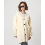 カーディガン 「conte」Vネック ロングカーディガン レディース