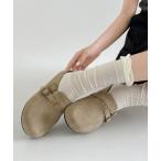  туфли без застежки Belted suede clog shoes женский 