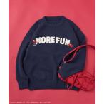 ニット セーター SANRIO/サンリオ 「HELLO KITTY」 サガラ刺繍 ロゴ ニット レディース