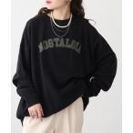 トレーナー スウェット Arinomama 裏起毛　NOSTALGIAロゴトレーナー レディース