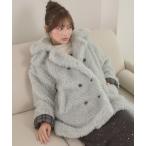 ブルゾン アウター poodle boa w big jacket / プードルボアWビッグジャケット レディース