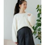 ショッピング花柄 ニット セーター ウォーミングローズニット レディース